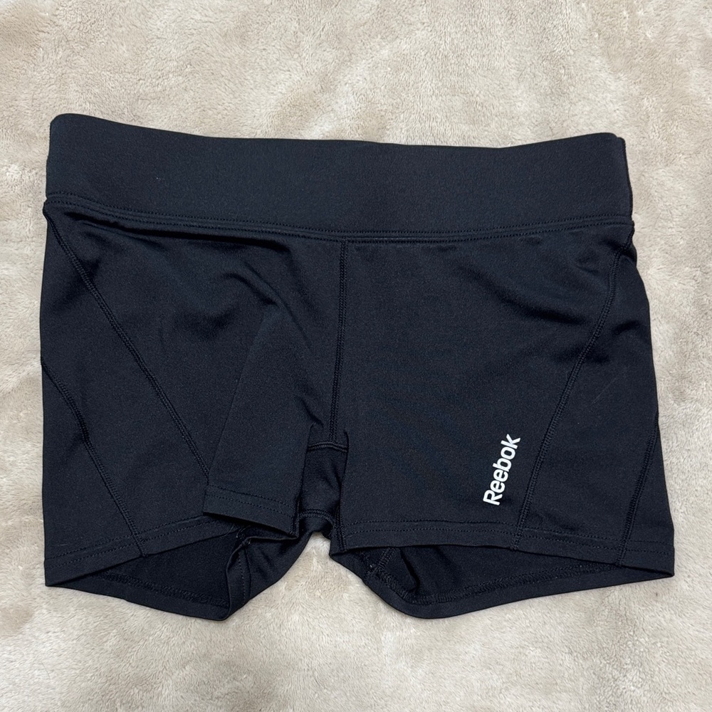 Reebok Women's Athletic Black Spandex Shorts